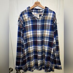 St Johns Bay Long Sleeve Super Soft Flannel Plaid Shirt- Men's Size XXL